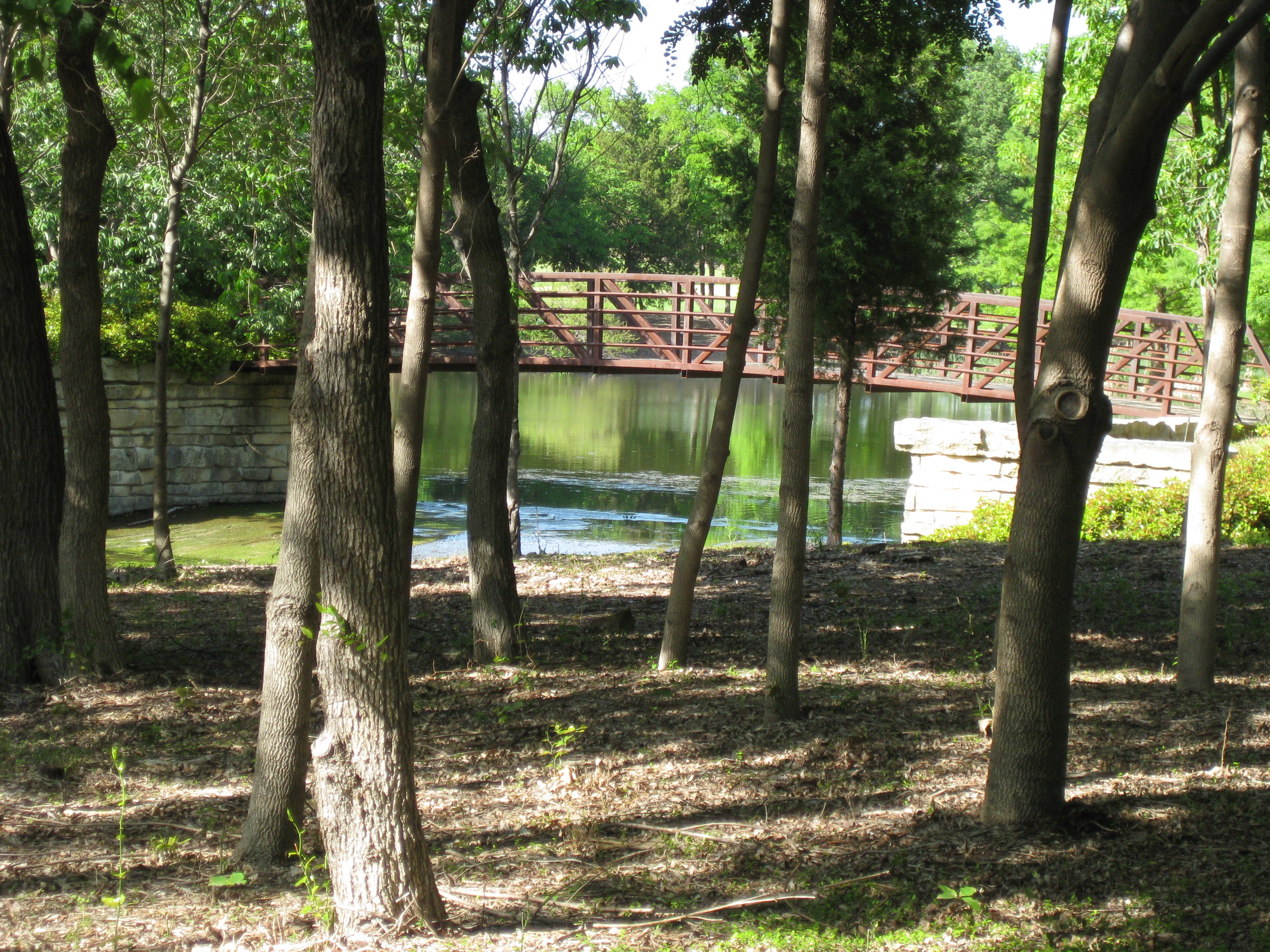 View of footbridge at Frito Lay campus.JPG